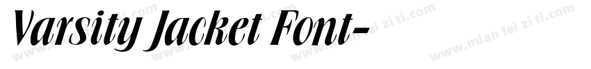 Varsity Jacket Font字体转换
